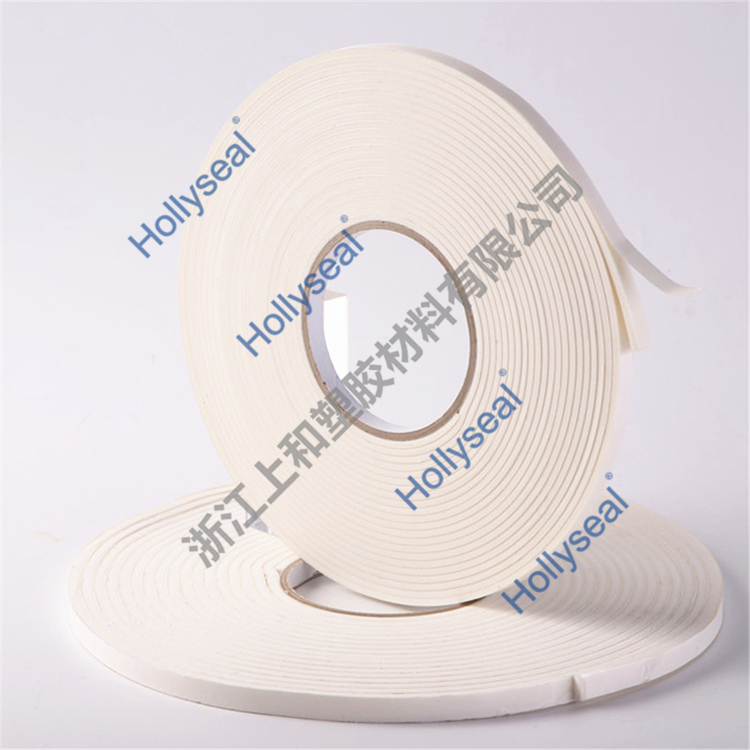 低密度自粘Hollyseal?PVC發(fā)泡膠帶 厚度1mm~25mm，密度110kg/m3~500kg/ m3