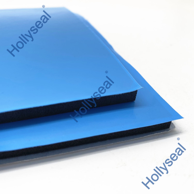 Hollyseal?藍膜半硬質(zhì)玻璃幕墻用PVC泡棉片材 厚度1mm~25mm，密度110kg/m3~500kg/ m3