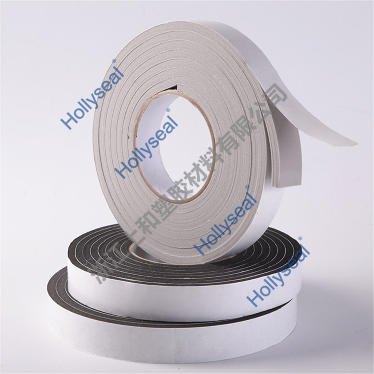Hollyseal?閉孔PVC單面發(fā)泡膠帶 厚度1mm~25mm，密度110kg/m3~500kg/ m3