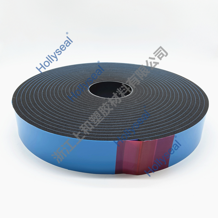 Hollyseal? 玻璃幕墻用隔熱隔音PVC泡棉膠帶 厚度1mm~25mm，密度110kg/m3~500kg/ m3