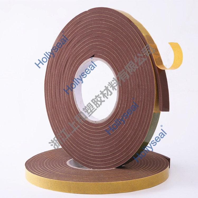 Hollyseal?中密度單面格拉辛紙PVC泡棉膠帶 厚度1mm~25mm，密度110kg/m3~500kg/ m3