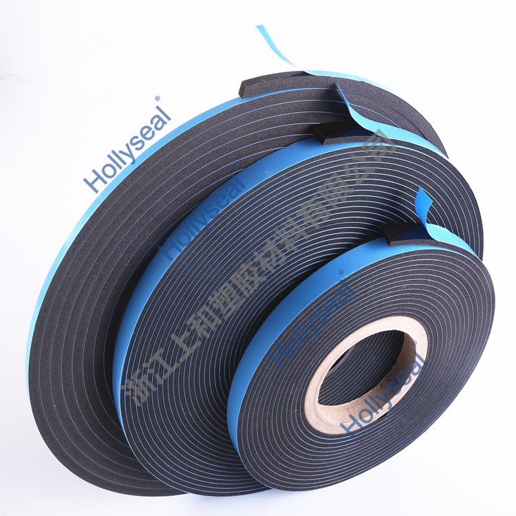Hollyseal?中密度雙面微孔PVC泡棉膠帶 厚度1mm~25mm，密度110kg/m3~500kg/ m3