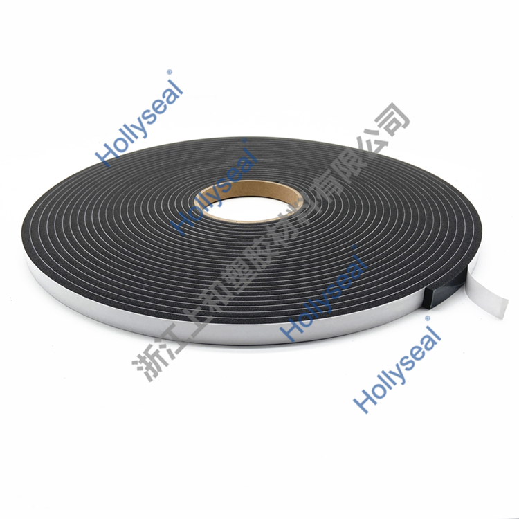 Hollyseal?PVC軟質(zhì)黑色單面門窗密封條 厚度1mm~25mm，密度110kg/m3~500kg/ m3